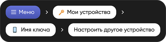 Настроить другое устройство